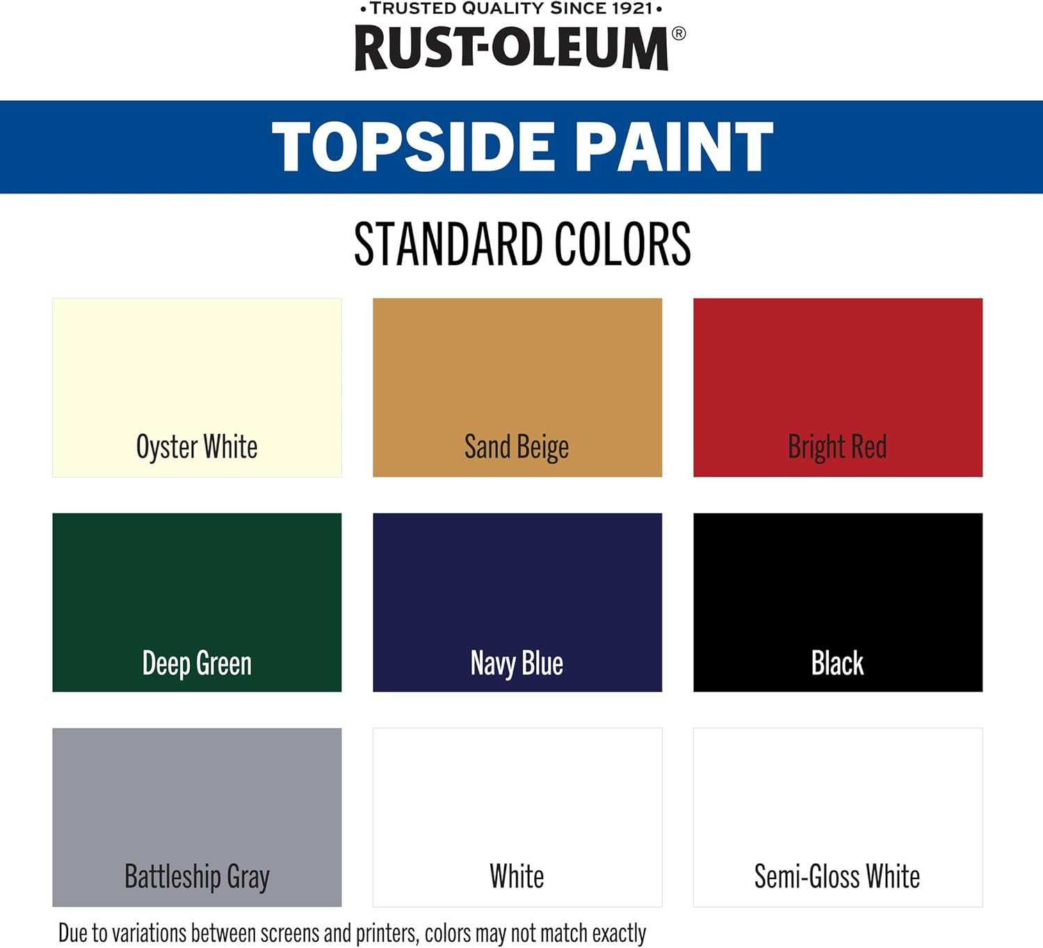Rust-Oleum, Bright Red 207004 Marine Coatings Topside Paint, Quart, 32 Fl Oz