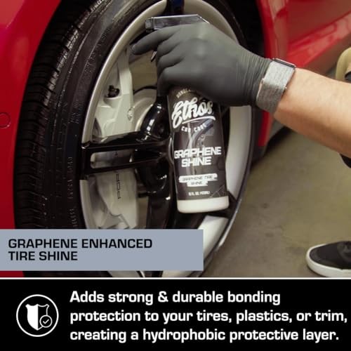 Ethos Graphene Shine – Trim & Tire Shine Spray, High 16 Fl Oz (Pack of 1)