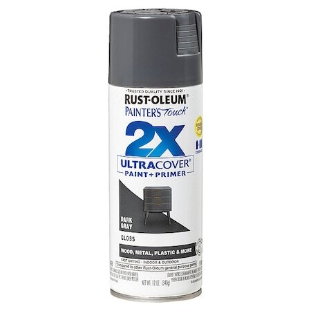 Rust-Oleum 334031 Dark Gray, Gloss, 12 Oz