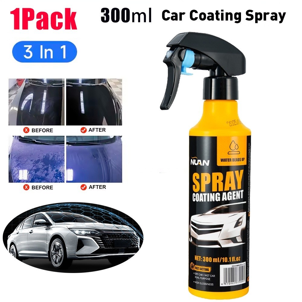 1/2/3Pack 300ml Car Coating Spray Car Paint Spray Coating Agent Antifouling USA