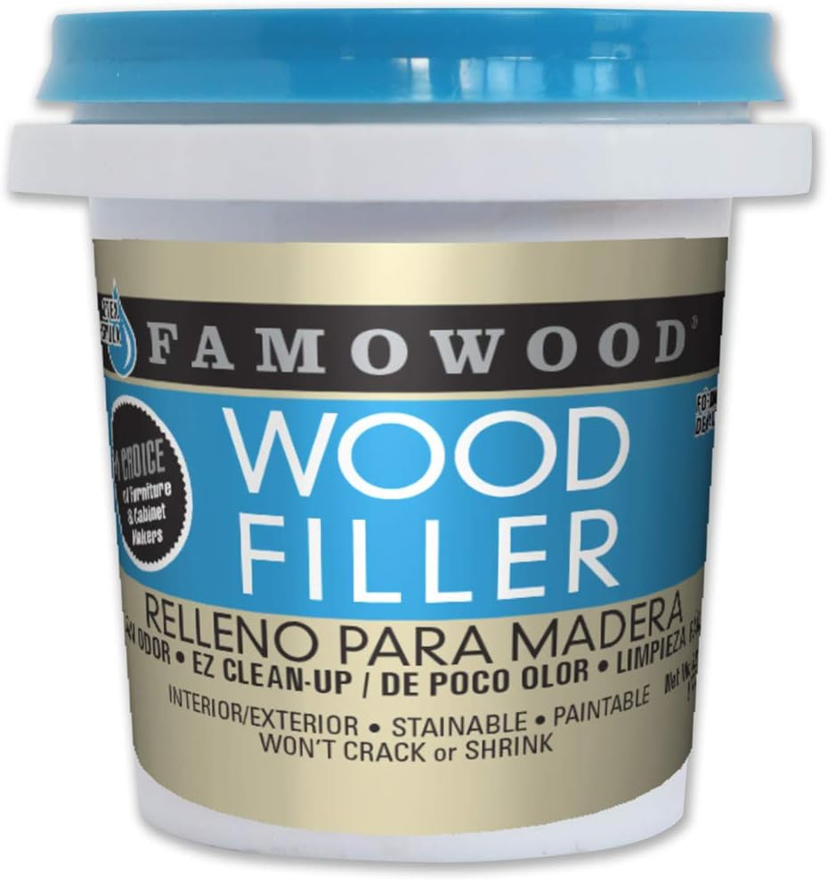 40042126 Latex Wood Filler – 1/4 Pint 1 Count (Pack of 1) Natural