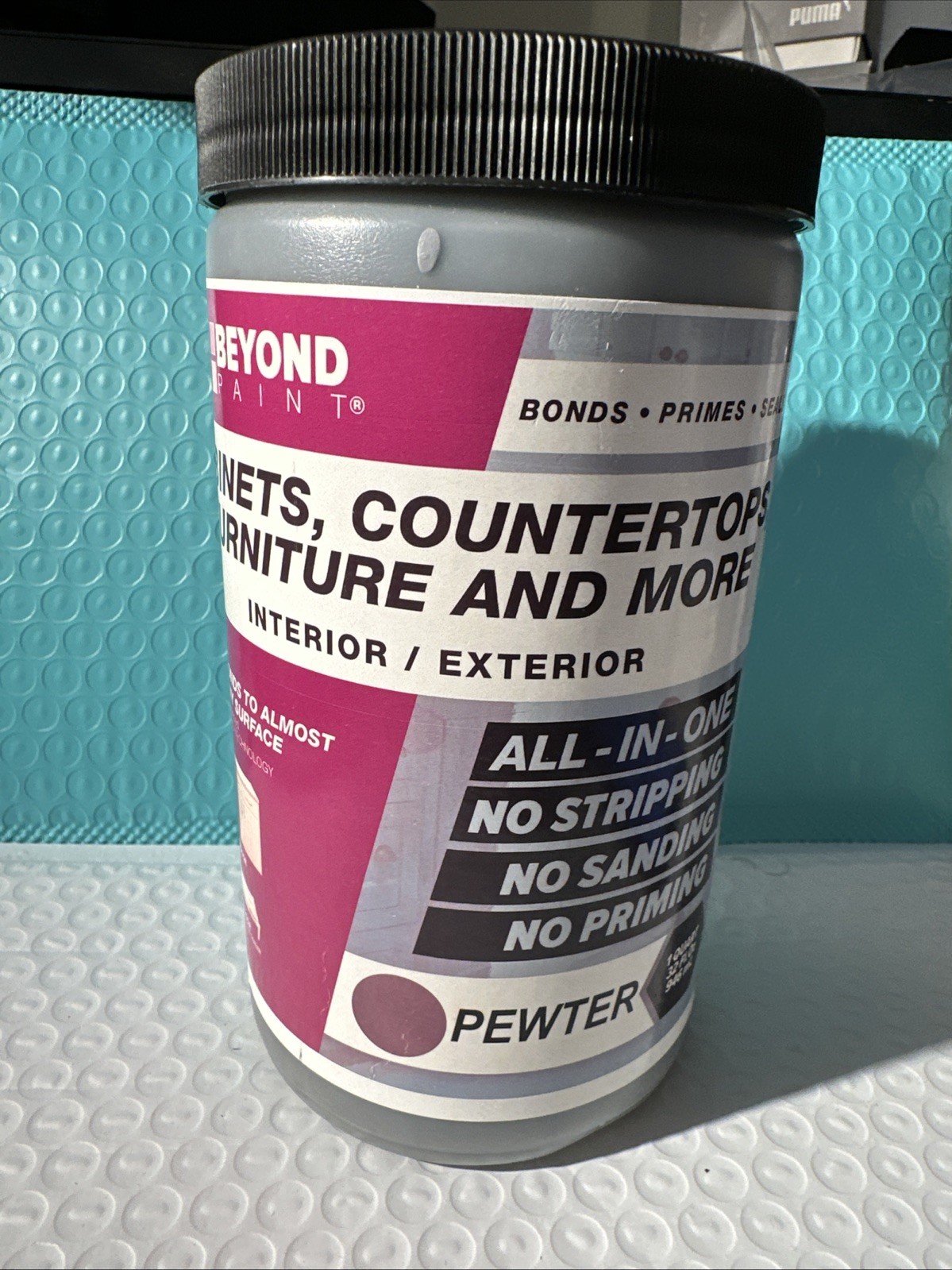 BEYOND PAINT Furniture Cabinets Countertops More All-In-One Paint Quart Pewter