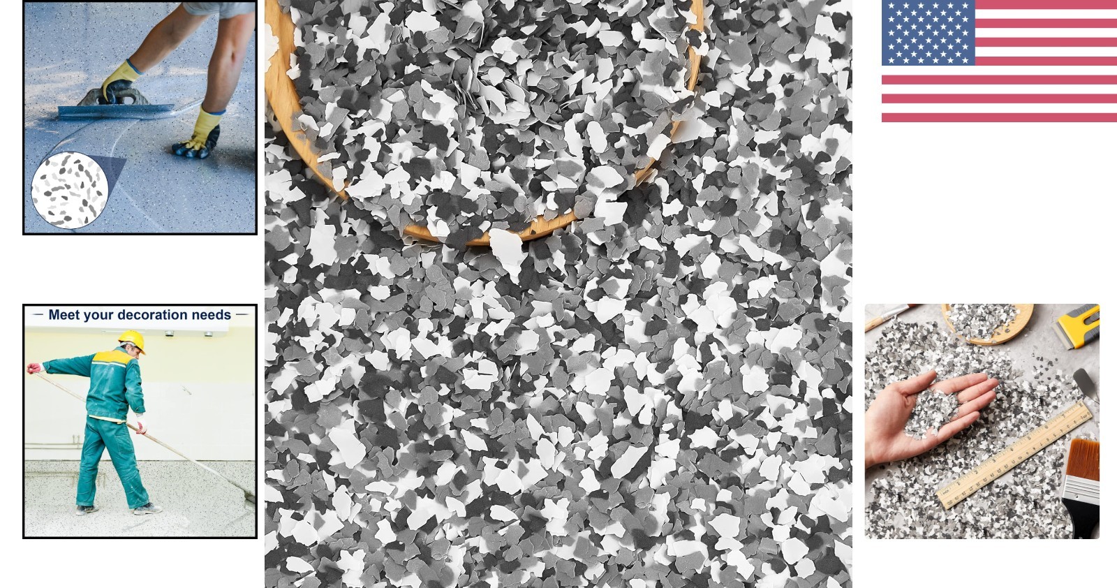 Lightweight Decorative Paint Flakes – Versatile Floor Coatings for Home & Garage