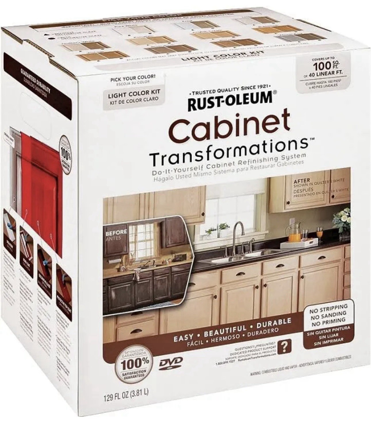 Rust-Oleum Cabinet Transformations Complete Coating Kit Light Tint Base