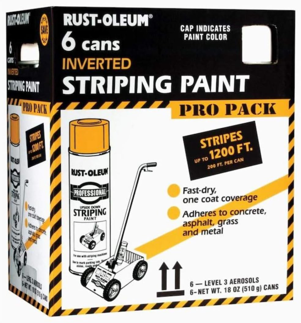 Professional Inverted Striping White Spray Paint | Parking Lot Striping, Athleti