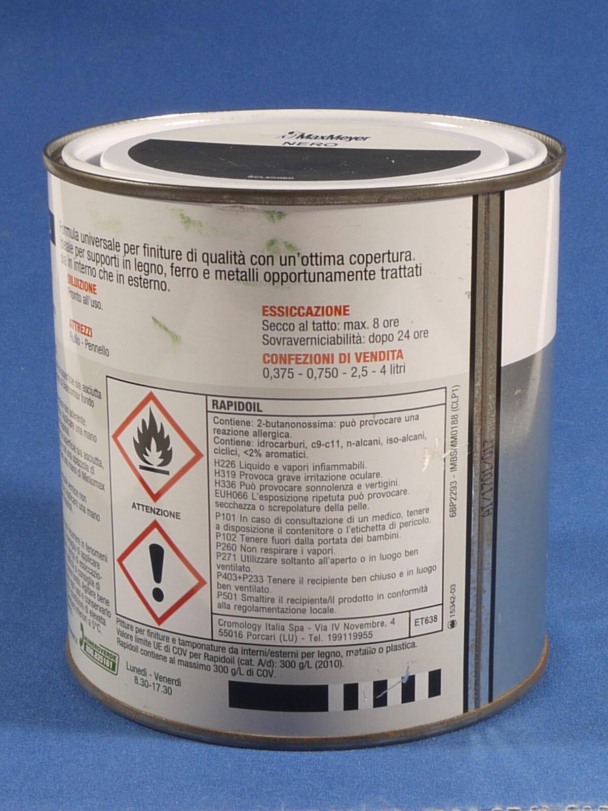 PRL) MAX MEYER POLISHED ENAMEL PAINT COLORS RAPIDOIL PAINT 5 PCS IRON WOOD