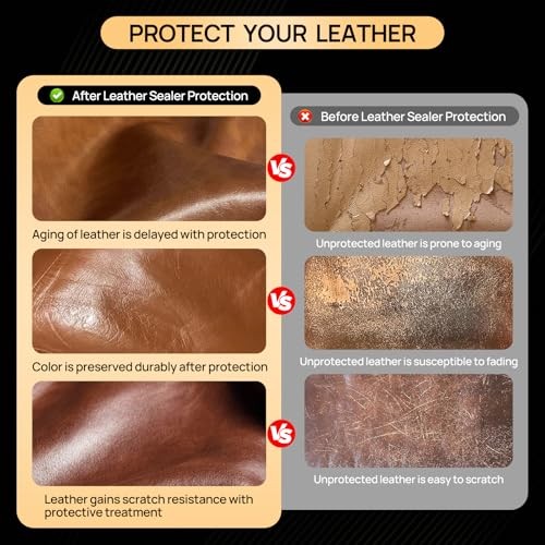 Leather Sealer Scratch-Resistant Leather Finisher | 5fl oz Leather HIGH GLOSS