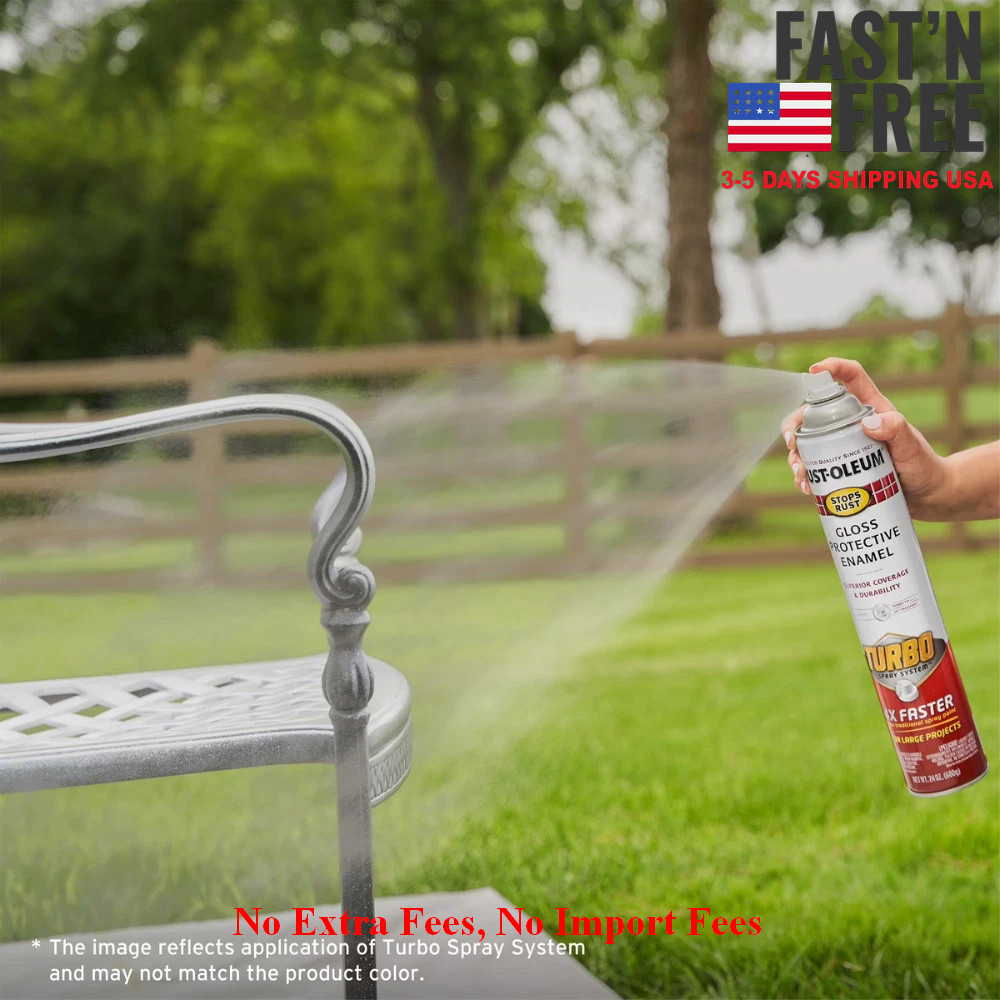 Rust-Oleum Stops Rust Turbo Spray Paint Gloss Smoke Gray 24 oz Protective 3 Pack