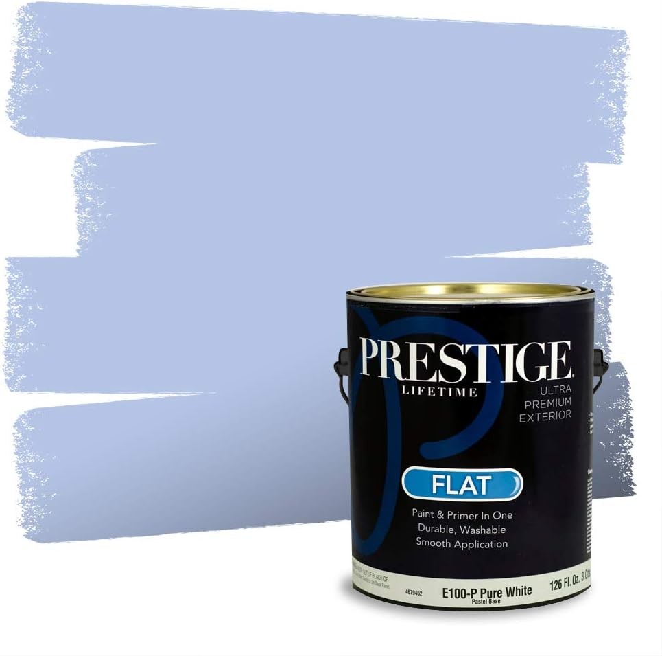 Exterior Paint & Primer In One – Acrylic Latex, Low VOC, Flat Finish, 400 sq ft