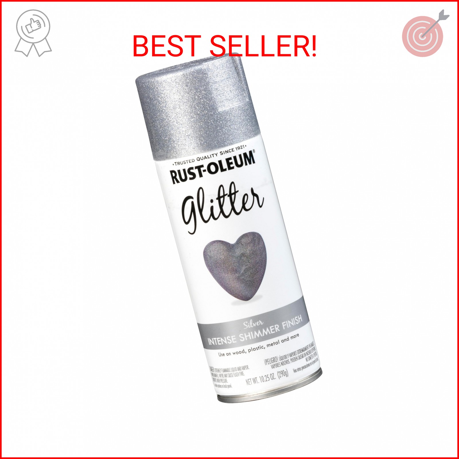 Silver Glitter Spray Paint – Sparkle Finish