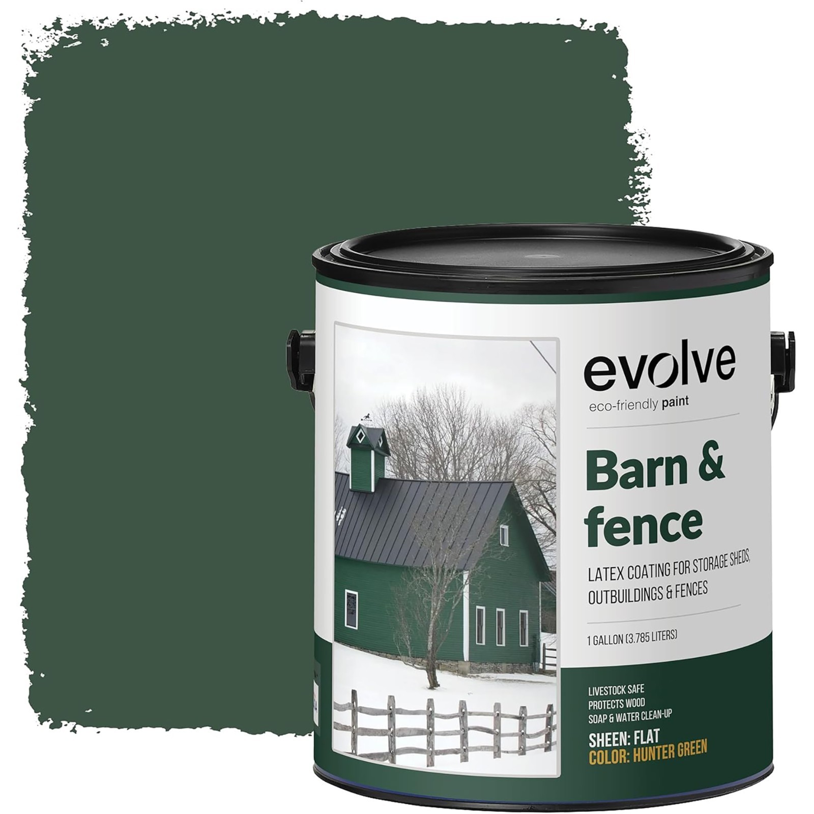 Evolve Barn & Fence Latex Coating Green gal