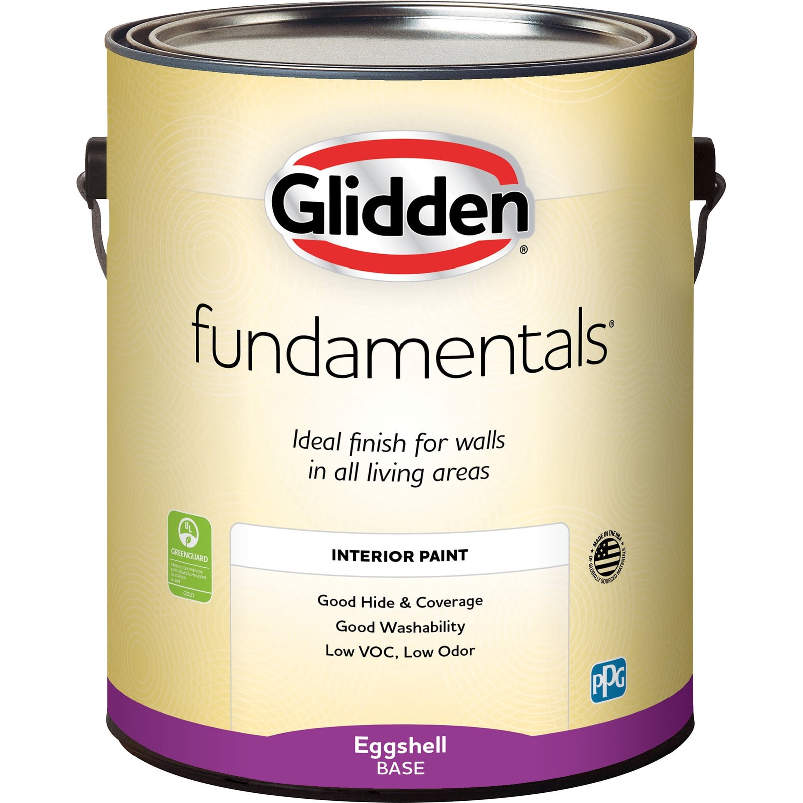 Glidden Fundamentals Eggplant / Purple, Eggshell Interior Paint, 1 Gallon