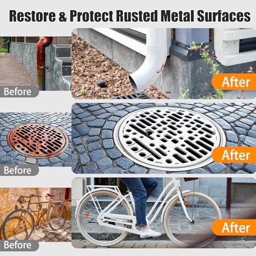Rust Converter Paint 35oz – Rust Proof Paint, Rust Inhibitor, Anti Rust White