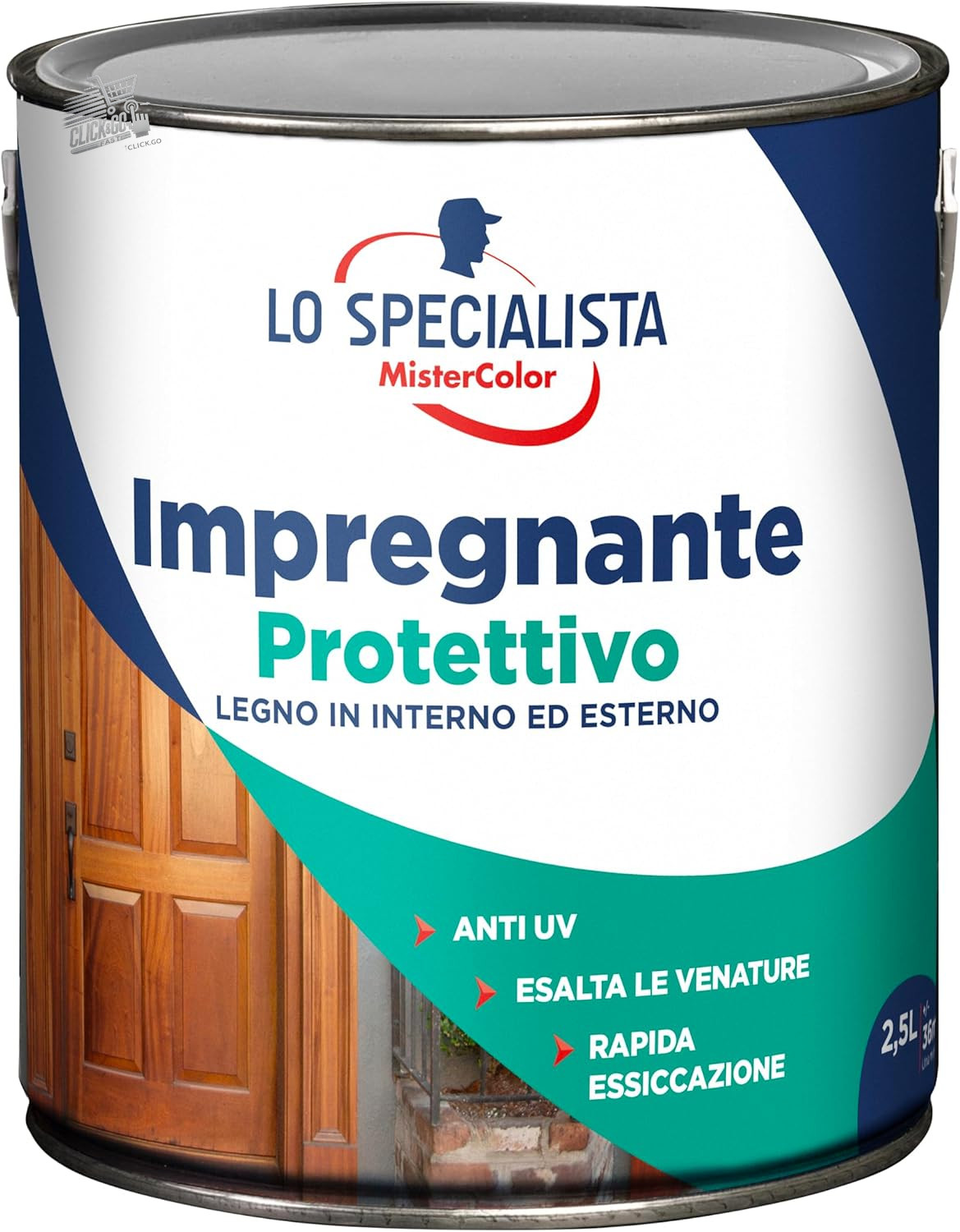 WOOD IMPREGNATOR WATER 2.5L LIGHT WALNUT EXTERIOR PROTECTIVE ANTI-ITEM MU