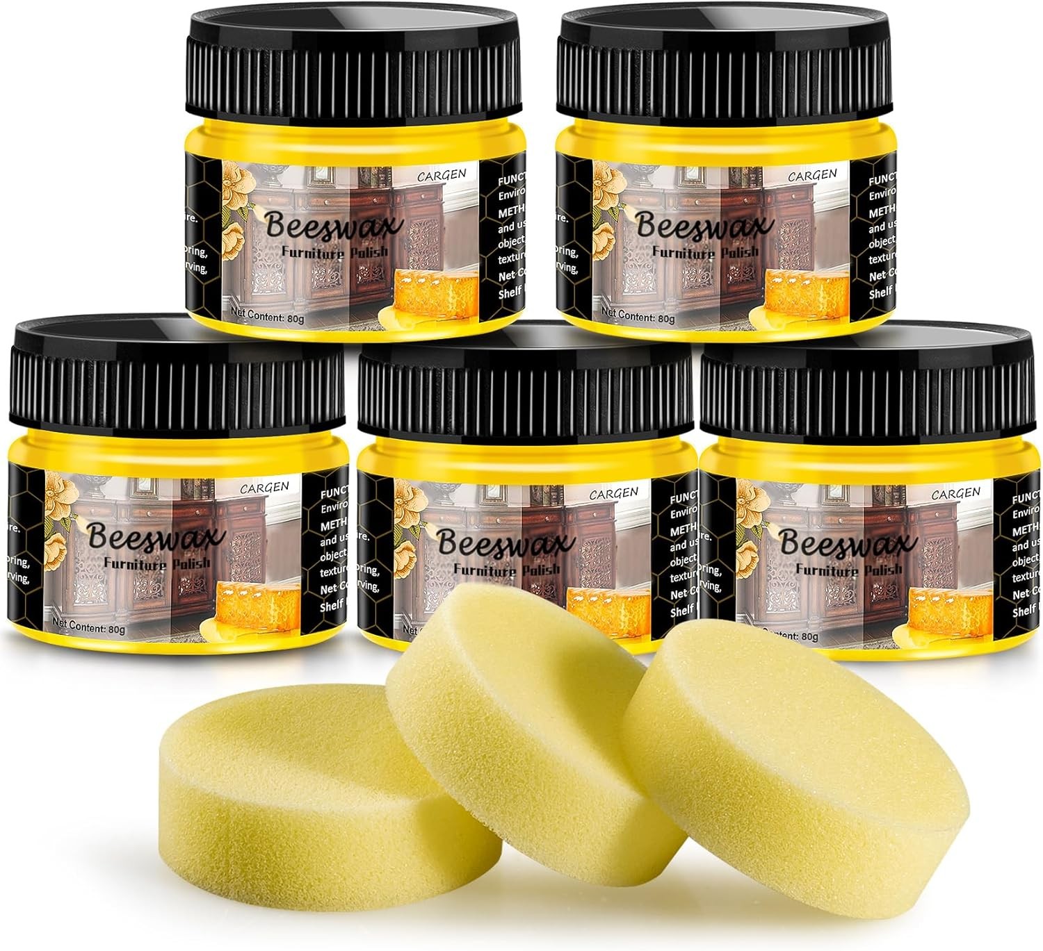 Beeswax Furniture Wood Polish – Wood Seasoning Beeswax Oil for Wood Natural Wood