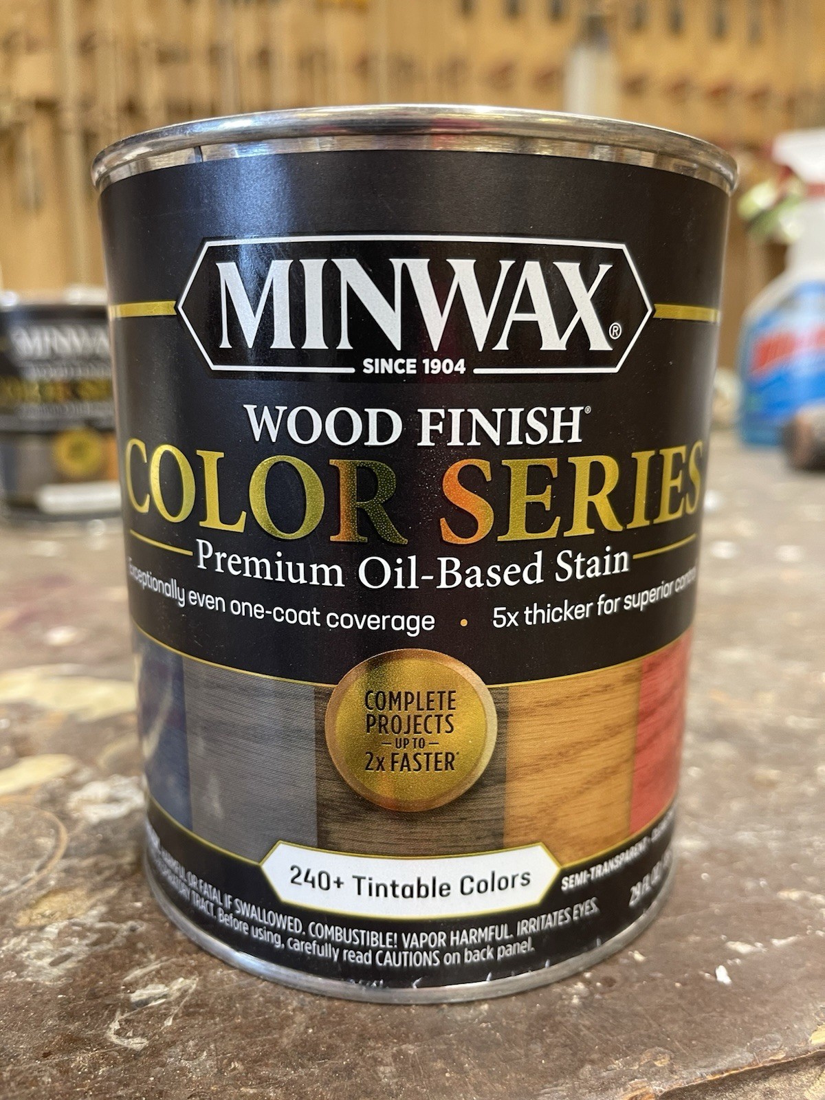 Minwax Color Series Stain for Interior Wood Surfaces Quart /Custom Weathered Oak