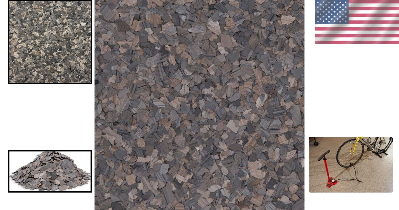 Versatile 1/4″ Natural Stone Look Floor Coating Flakes for Garages & Showrooms