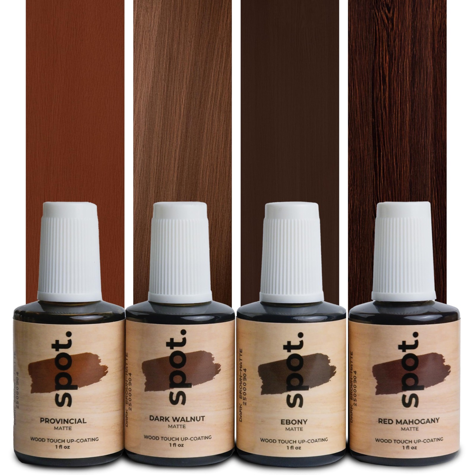 Dark Brown Wood Stain Repair Kit, Brush-On 1 Fl Oz (Pack of 4),