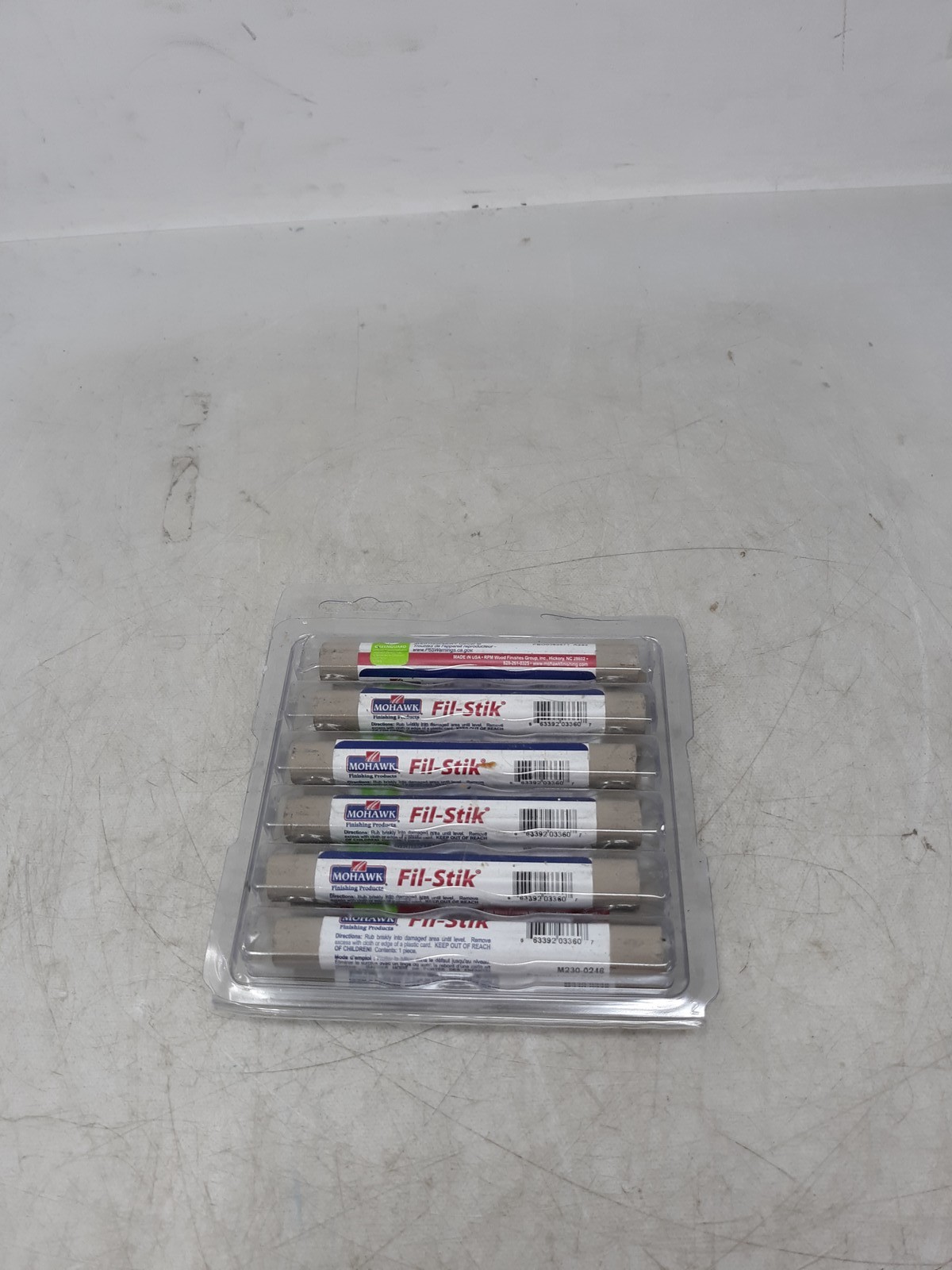 12-Pack Mohawk Fil-Stik M230-0246 Sandstone SWP Wood Repair Putty Sticks
