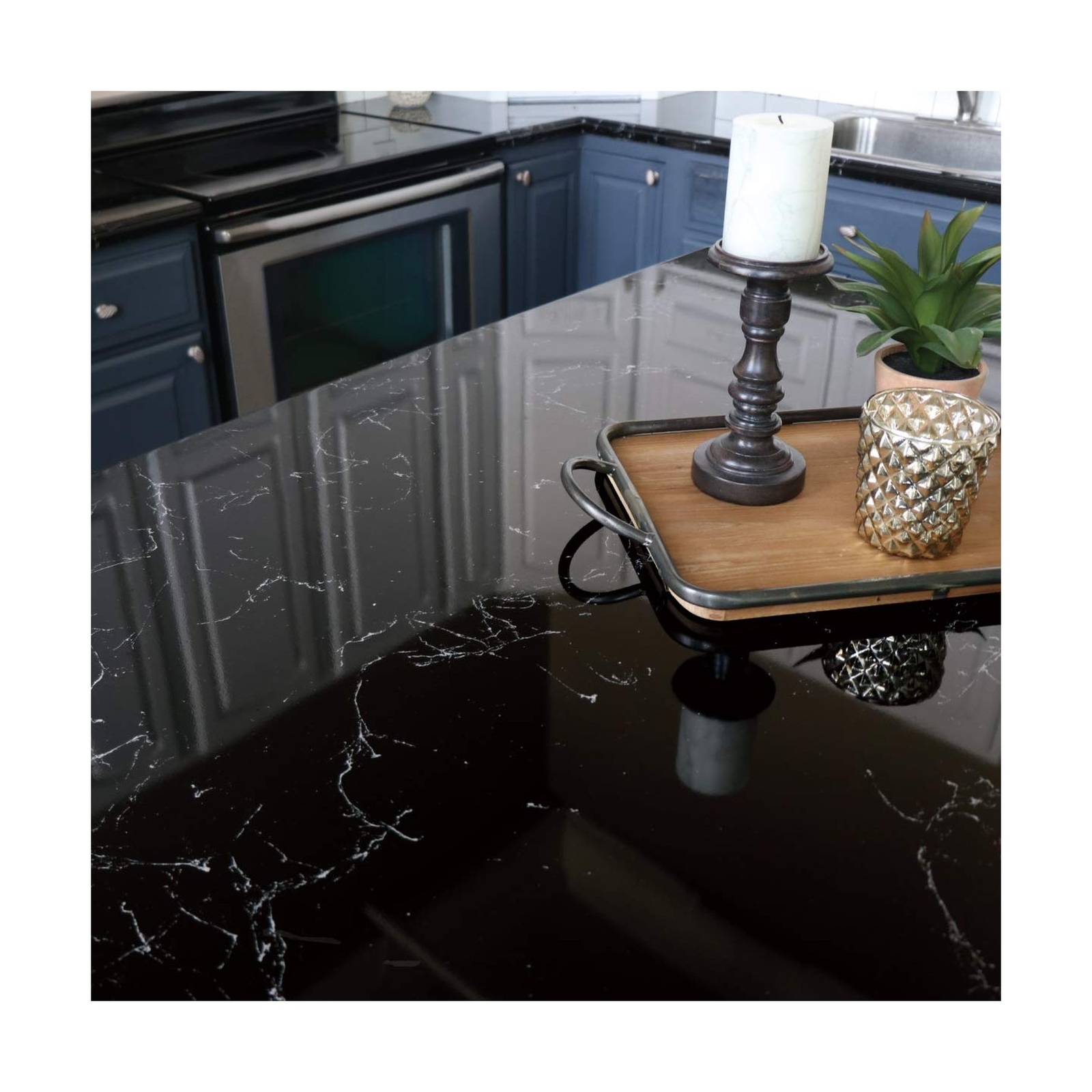 Giani Marble Easy Epoxy Countertop Paint Kit (Belgotta Black) Belgotta Black