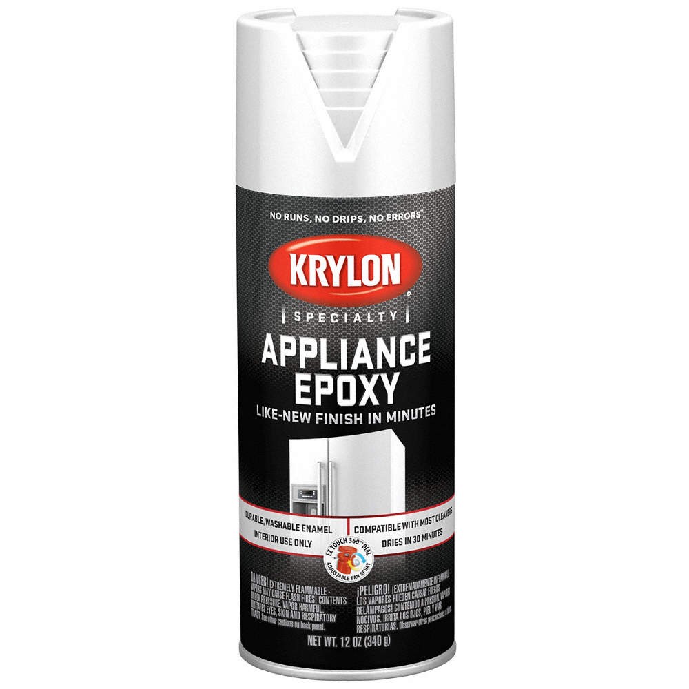 KRYLON K03201777 Appliance Epoxy,White,Gloss 54TJ80