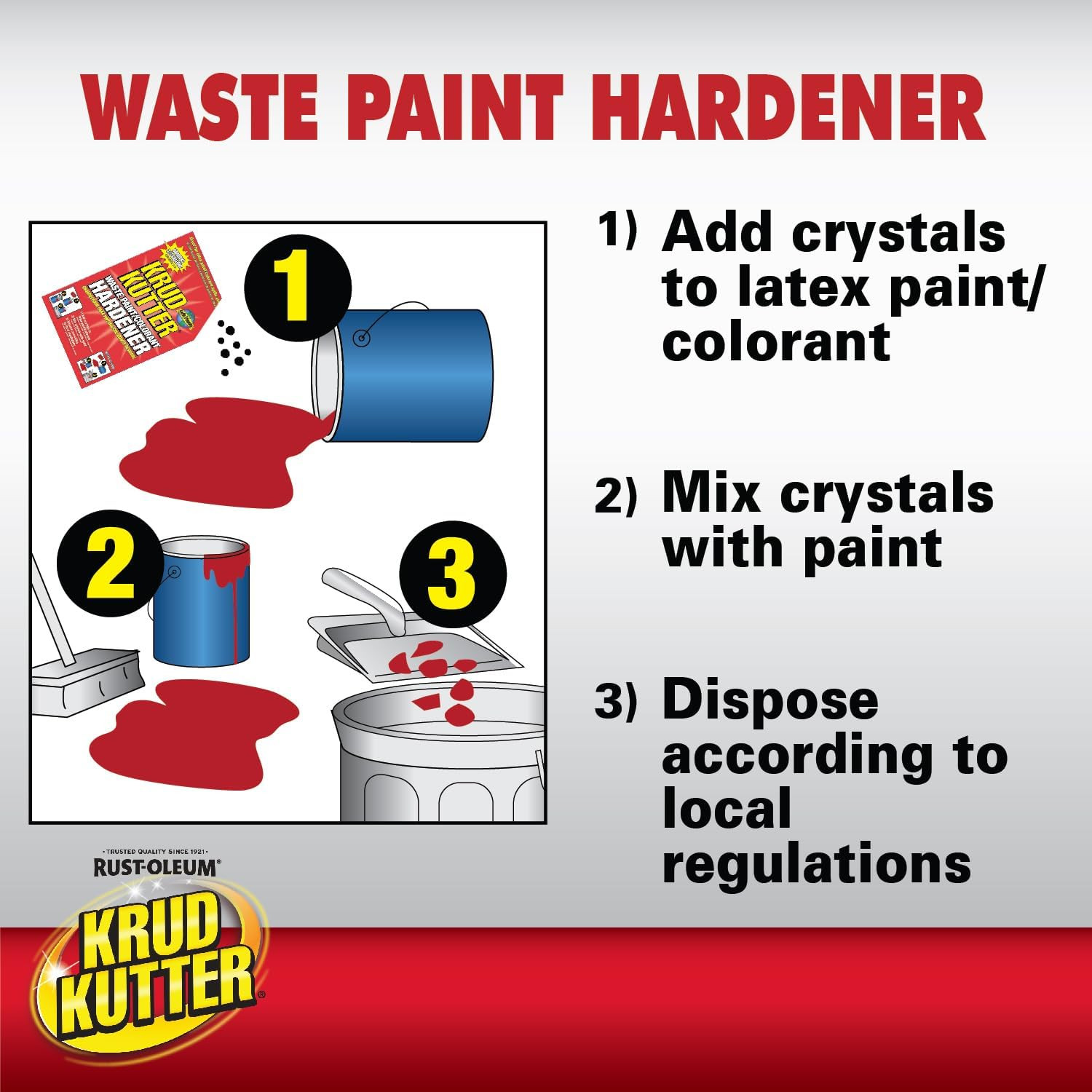 Krud Kutter Odorless Waste Paint Hardener PH1101 5 Gallon Paint Solidifier
