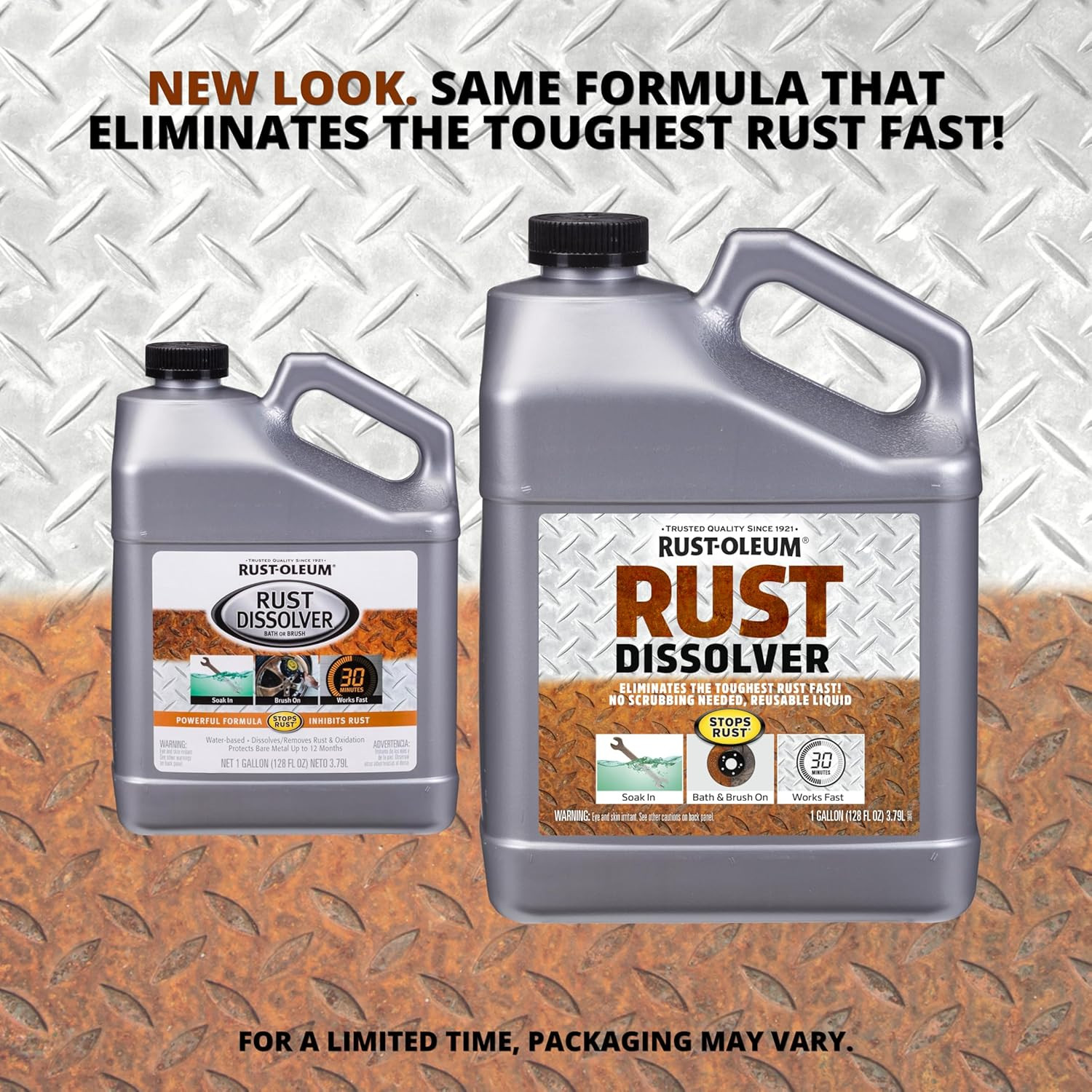 Rust Dissolver Soak & Bath | Heavy-Duty Corrosion Remover for Metal Tools, Cars,