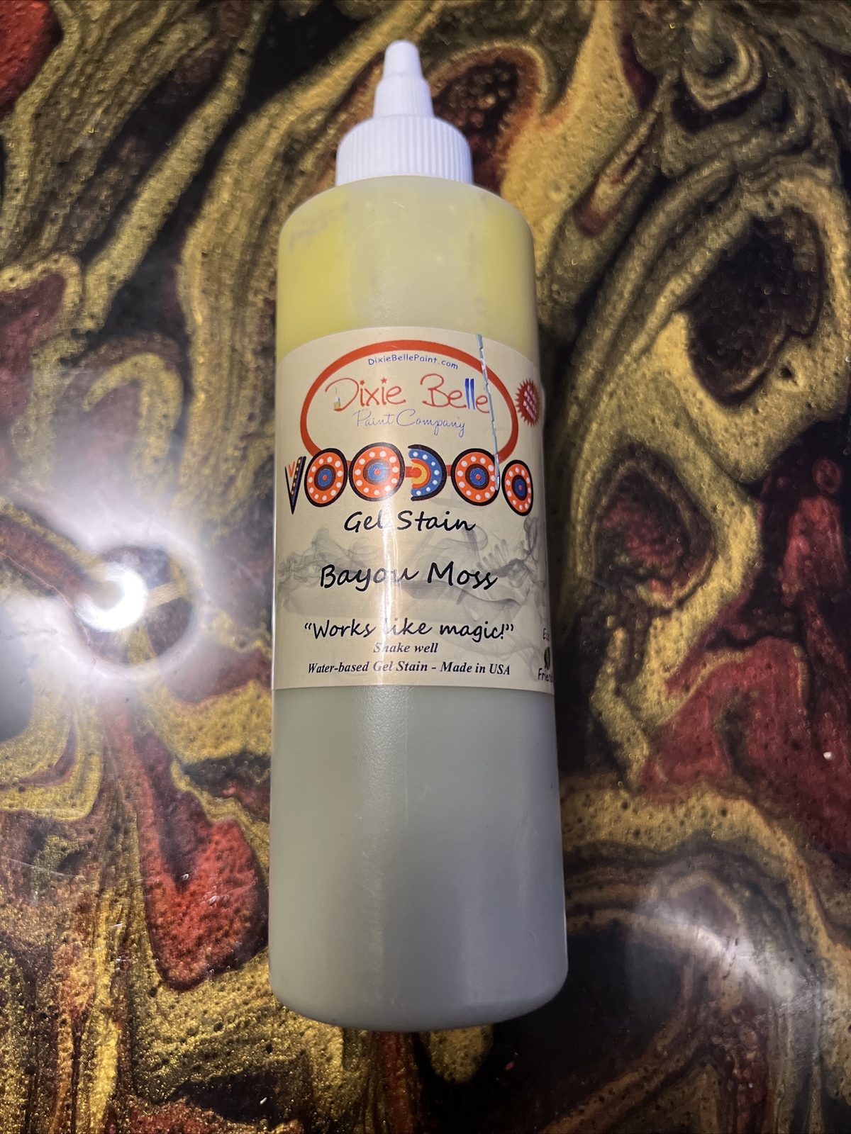 New Dixie Belle Paint Co VooDoo Bayou Moss Gel Stain Water-Based Translucent