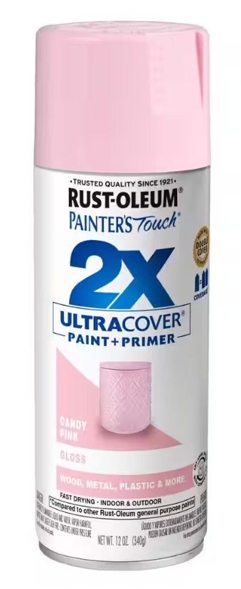 Rust-Oleum Painters Touch 2X Ultracover Paint+Primer Candy Pink – 12 Oz. 6 Pack