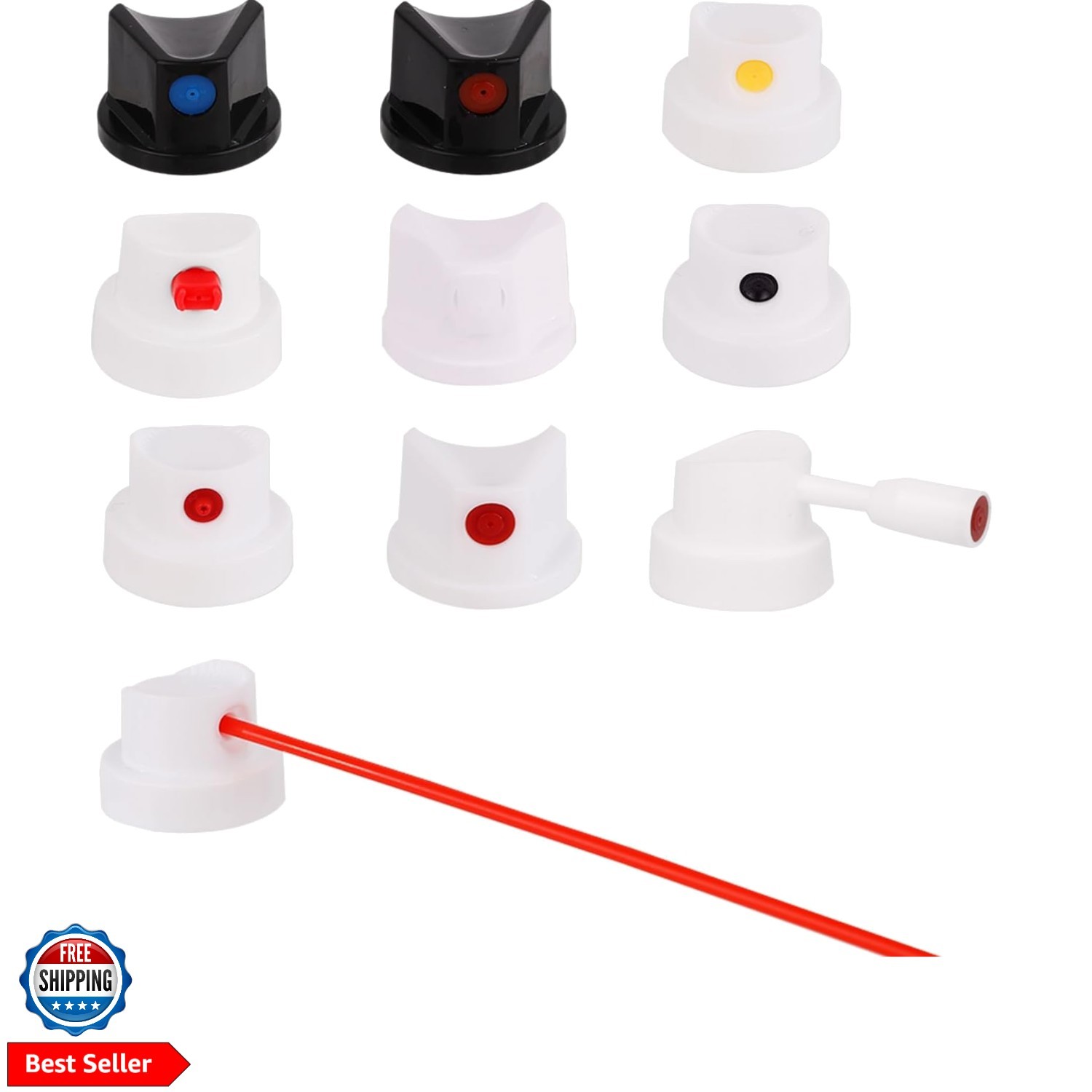 10pcs Universal Spray Paint Caps, Replacement Spray Paint Tips for Cans-Spray…