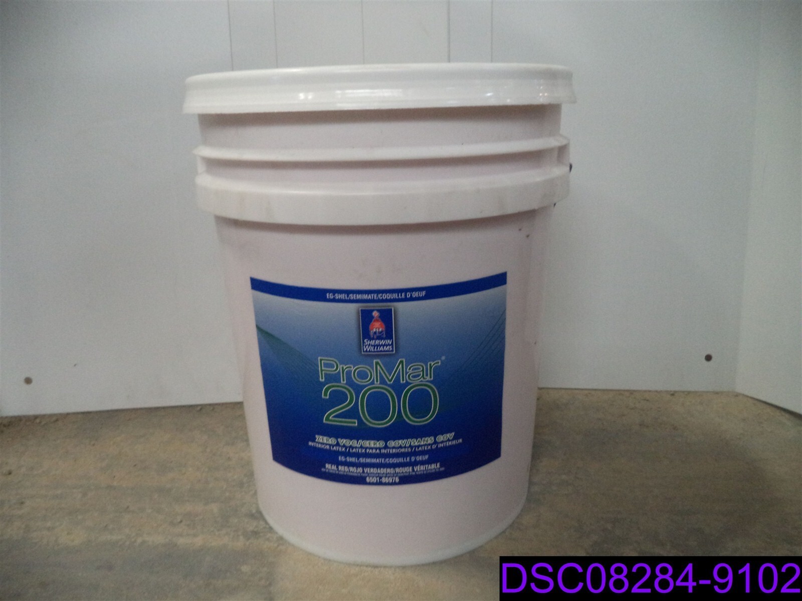 5 Gallon Sherwin Williams ProMar 200 Zero Voc Interior Latex Real Red EgShell