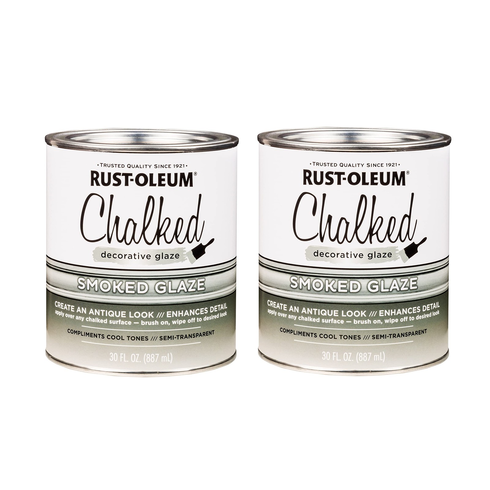 Rust Oleum Chalked Decorative Glaze 30 Ounce Pack Of 2 Semi Transparent Antiq…