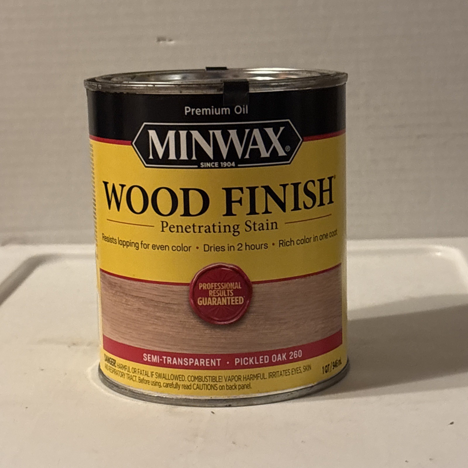 Minwax Pickled Oak 260 Wood Finish Oil-Based Wood Stain Quart…New
