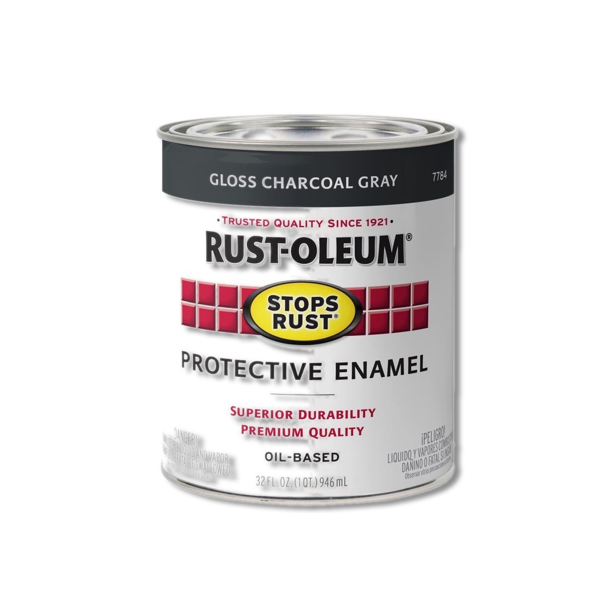 Rust-Oleum Stops Rust Indoor and Outdoor Gloss Charcoal Gray 1 qt 7784502