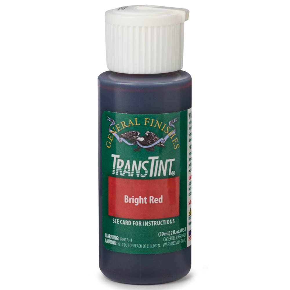 General Finishes – Wood Dye Stain – Alcohol/Water Soluble – 6021 – Bright Red –