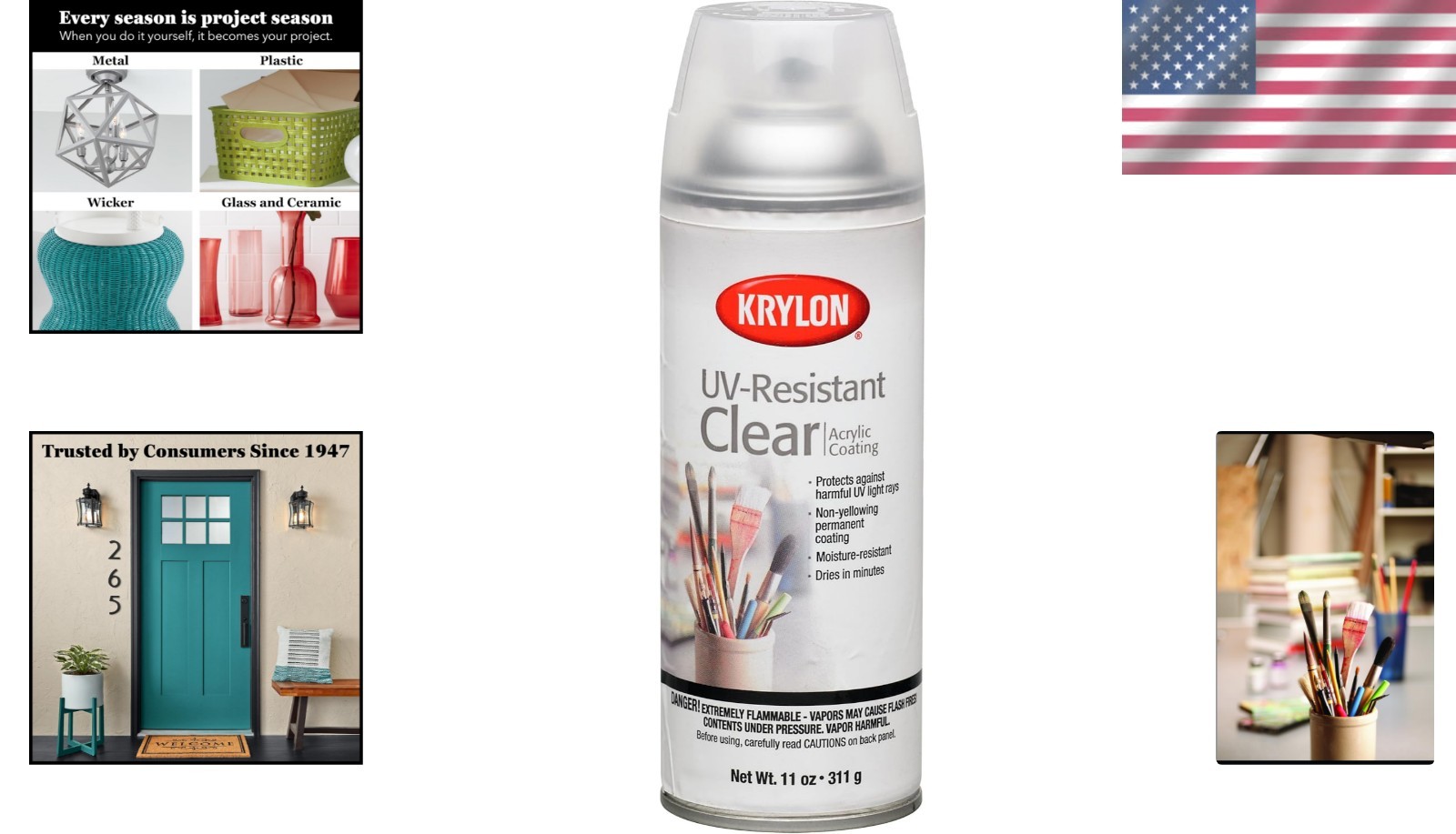 Gallery Series 11oz UV-Resistant Clear Coating Aerosol for Artwork Finish
