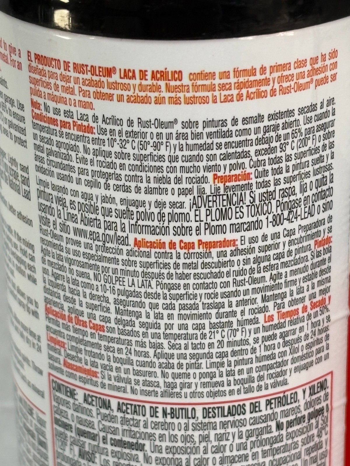 (3) RUST-OLEUM AUTOMOTIVE 253365 GLOSS BLACK ACRYLIC LACQUER FAST DRY 12 oz CANS