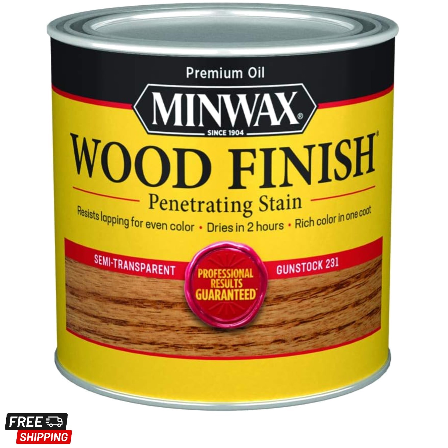 223104444 Wood Finish, Gunstock, 1/2 Pint
