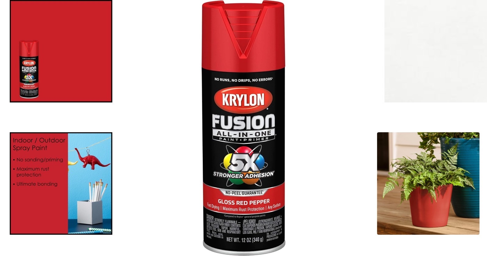 12 oz Rust-Resistant All-In-One Spray Paint – Gloss Finish for Indoor/Outdoor