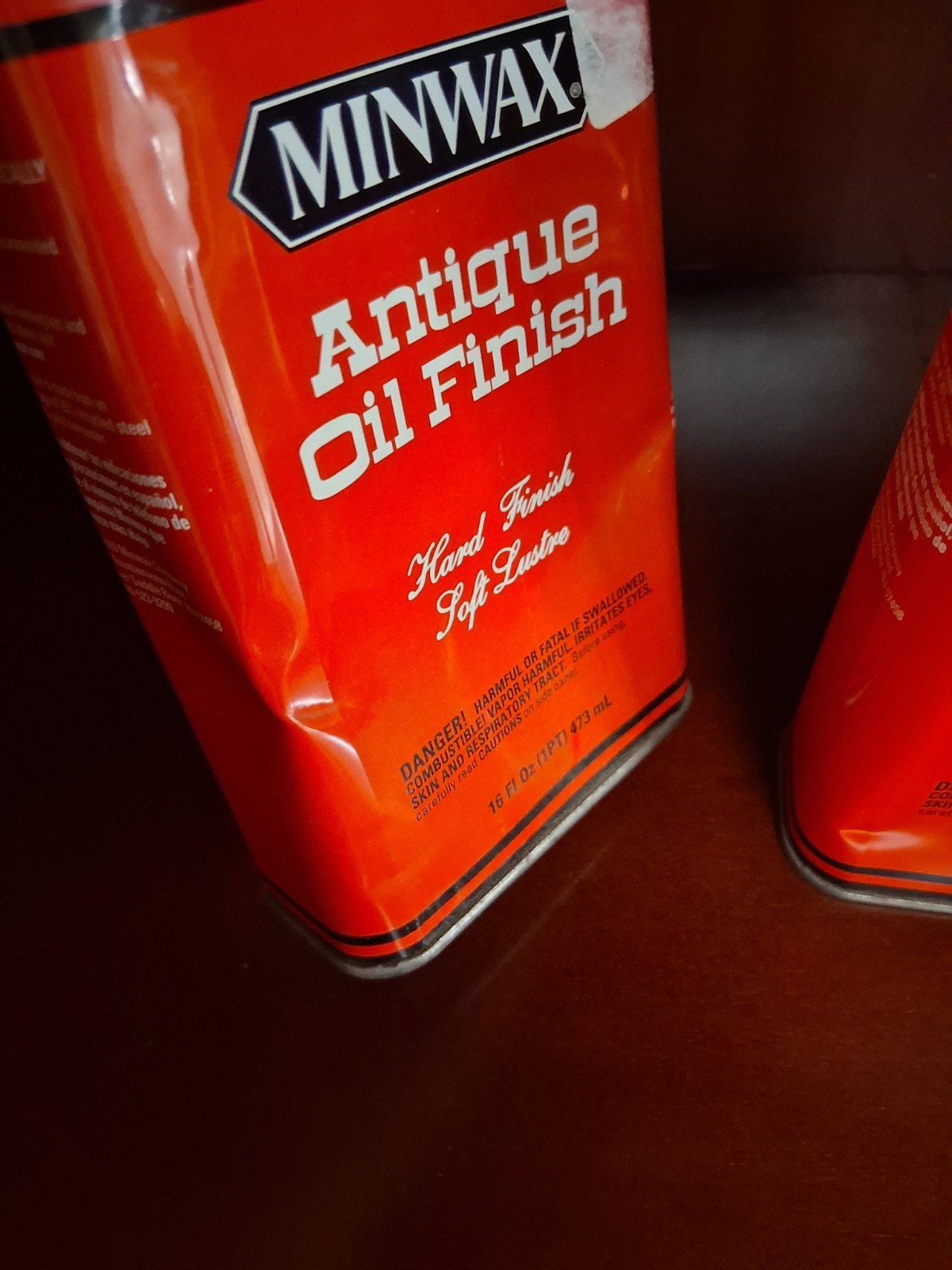 LOT OF 2 Minwax Antique Oil Finish 1 Quart 32 ounce Hard Finish Soft Lustre NEW