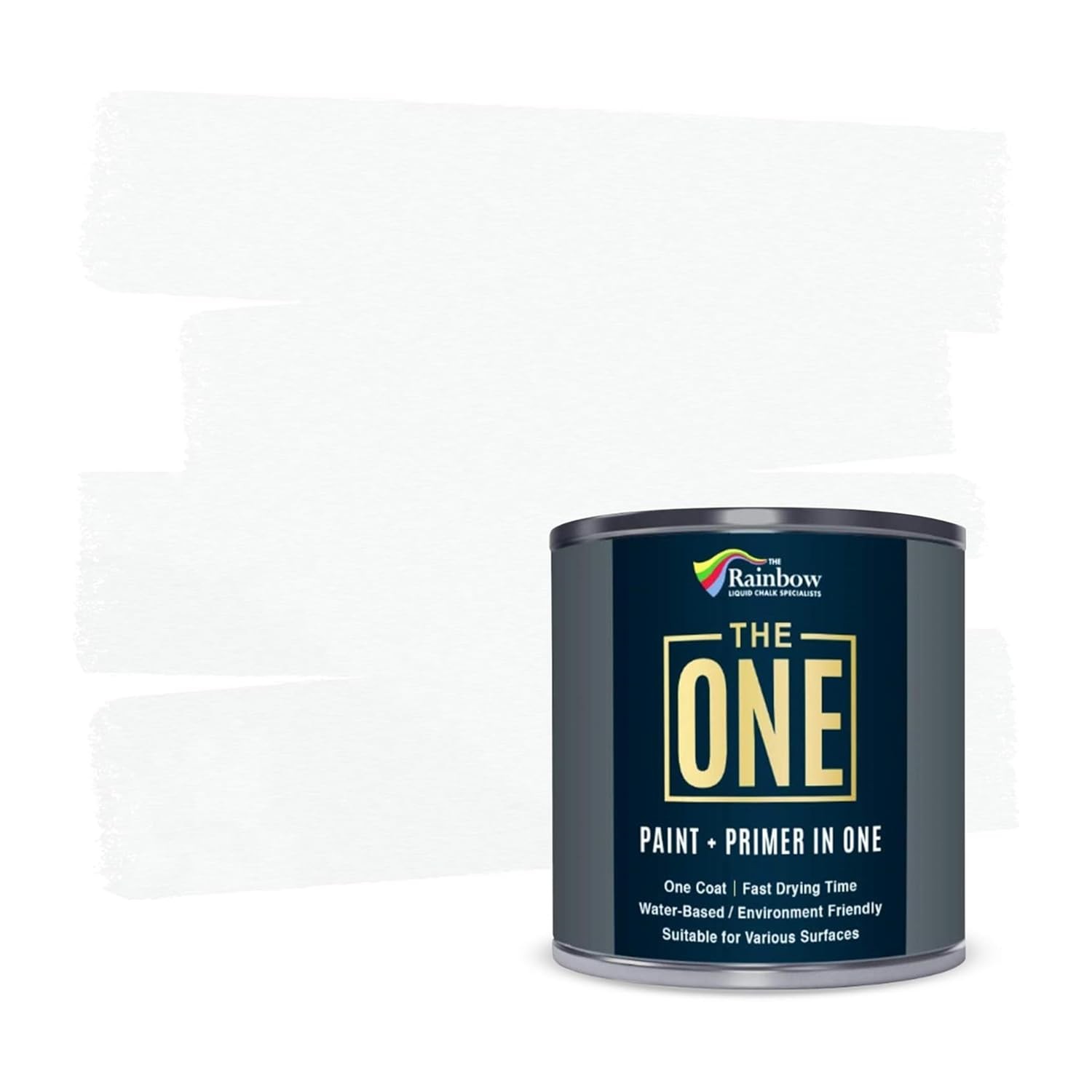 THE ONE All-In-One Paint & Primer – Off White Satin, 84.5 Fl Oz/2.5 Liter | 1…