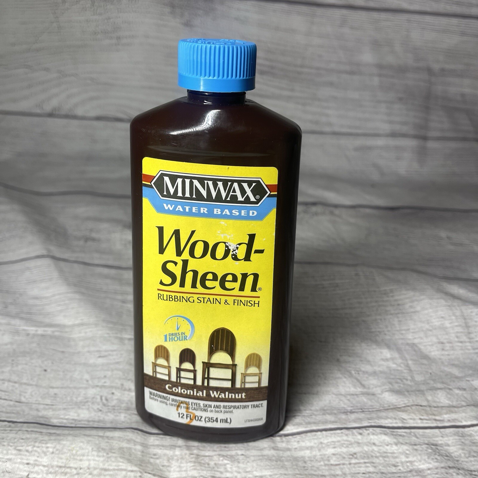 Minwax Wood Sheen Rubbing Oil Stain & Finish Colonial Walnut – 12 Oz Blue Cap
