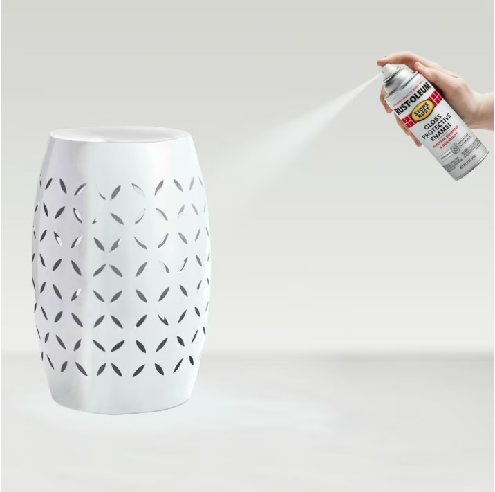 6 PACK Arctic White, Rust-Oleum Stops Rust Protective Enamel Gloss Spray Paint