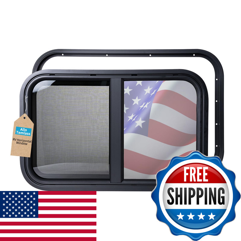 Allotemlass Horizontal Rv Window 24 W X 15 H Replacement Camper Window Sliding