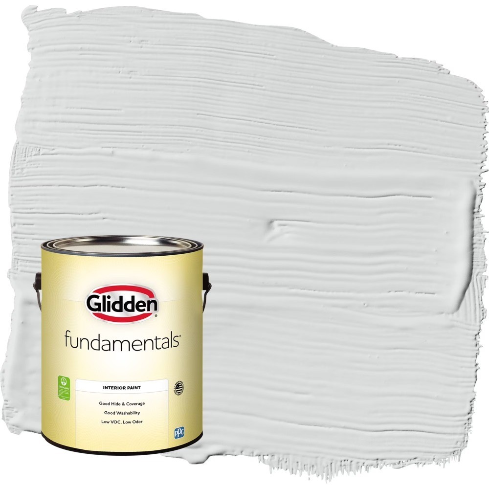 Thin Ice Gray Eggshell Interior Paint One Quart for Walls and Ceilings