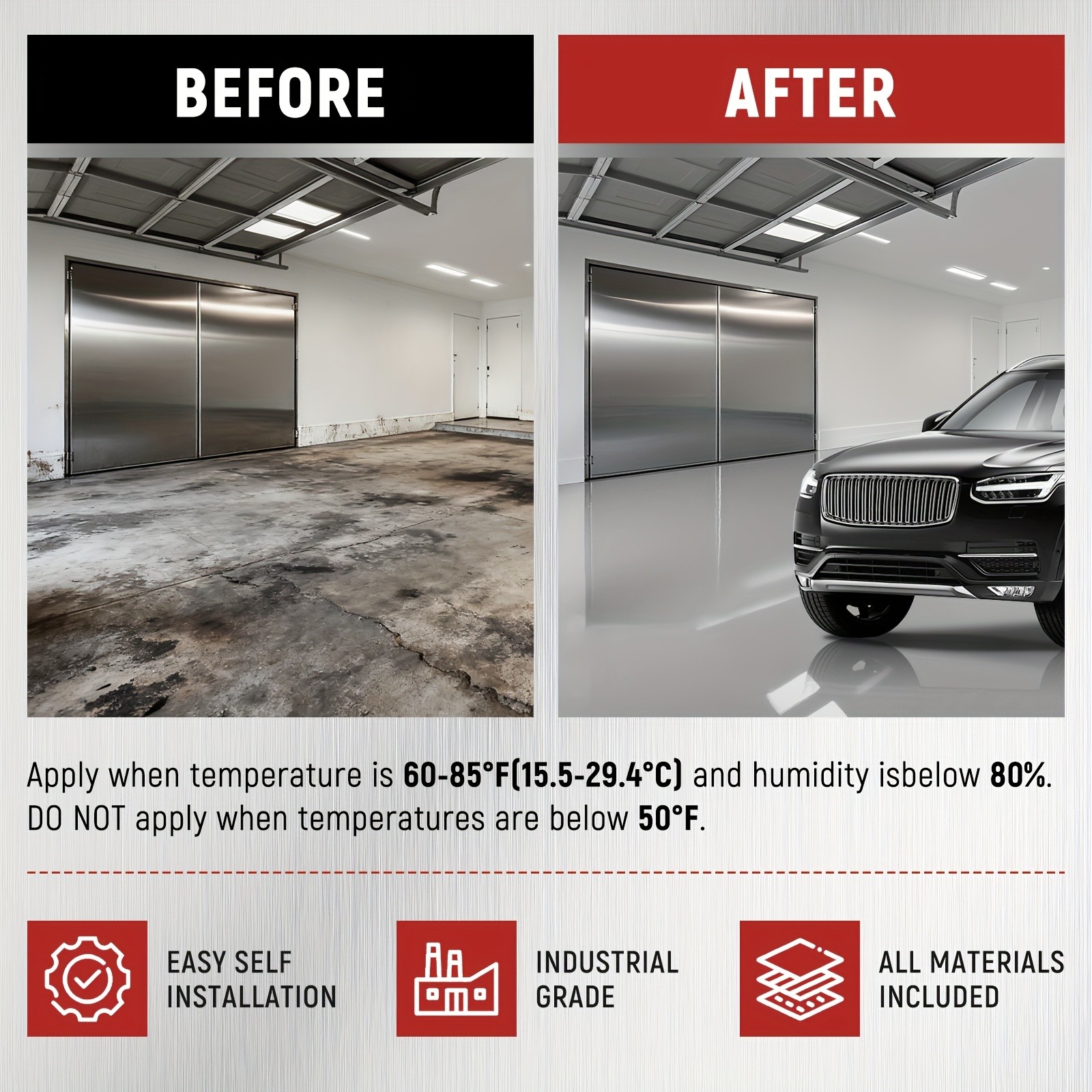 High Hardness Floor Paint Acrylic Concrete Coating for Garage Driveway, 1 Gal