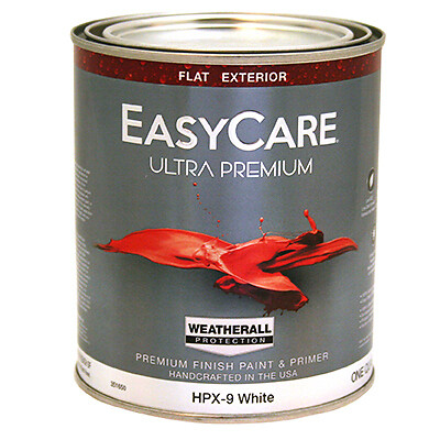 Ultra Premium WeatherAll Exterior Latex Paint, Flat White, 1-Qt. – Pack of 4