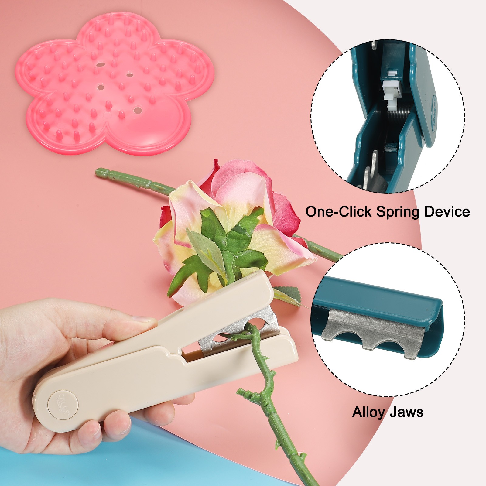 2pcs Rose Stem Leaf Thorn Stripper Remover Tool Stripping Kit Blue
