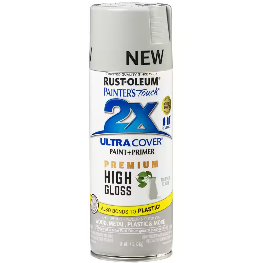 12 Oz. High Gloss Thunder Cloud Ultra Cover General Purpose Spray Paint (Case of