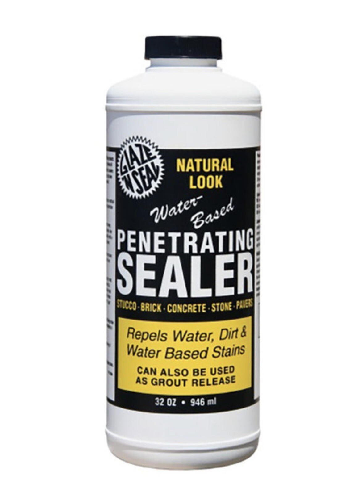 Glaze N Seal Penetrating Sealer Stone Pavers Concrete Brick Stucco Grout Release